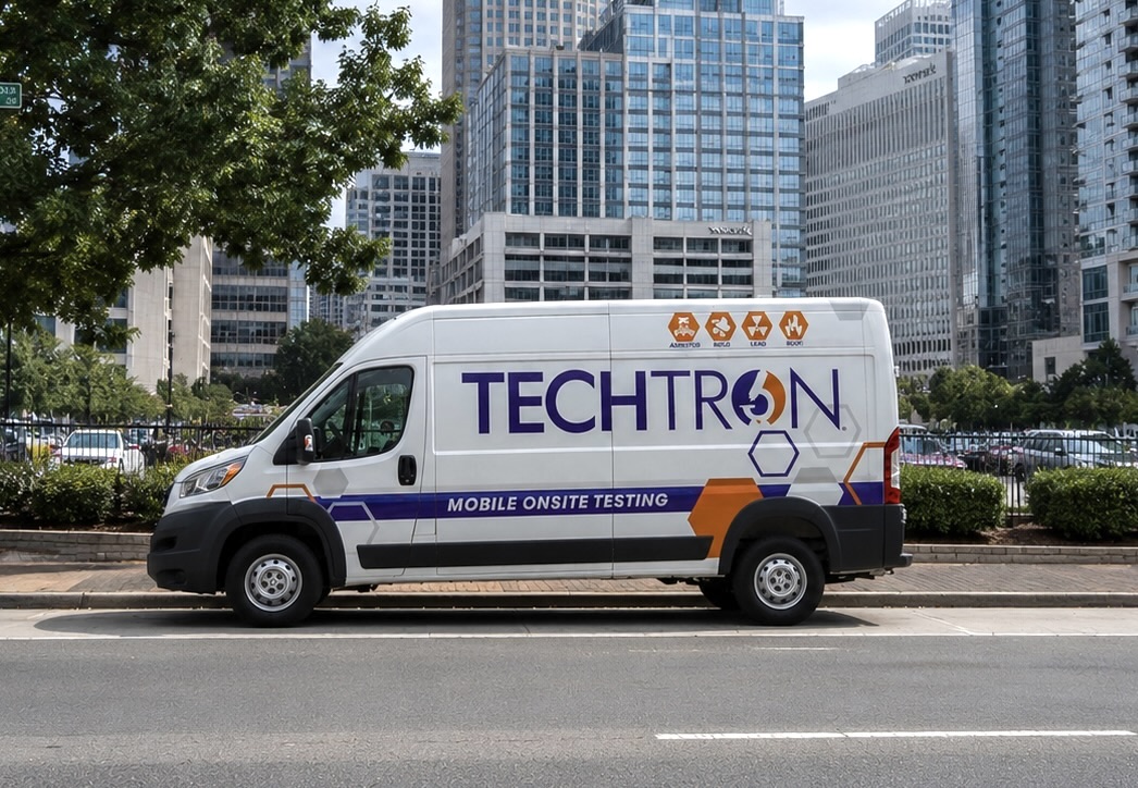 Techtron mobile lab van on site